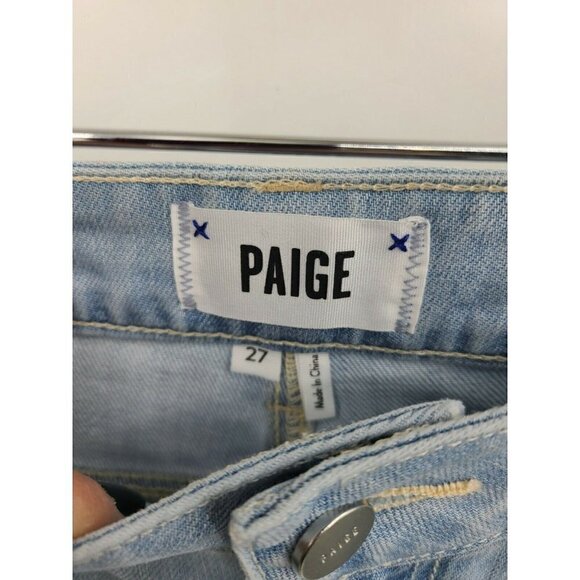 New Paige Denim Jeans Womens 27 Sutton Wide Leg High Waist - Picture 5 of 6